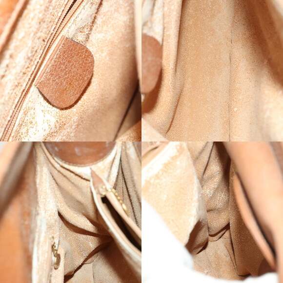 GUCCI Bamboo Hand Bag Leather Brown Gold - Picture 11 of 12